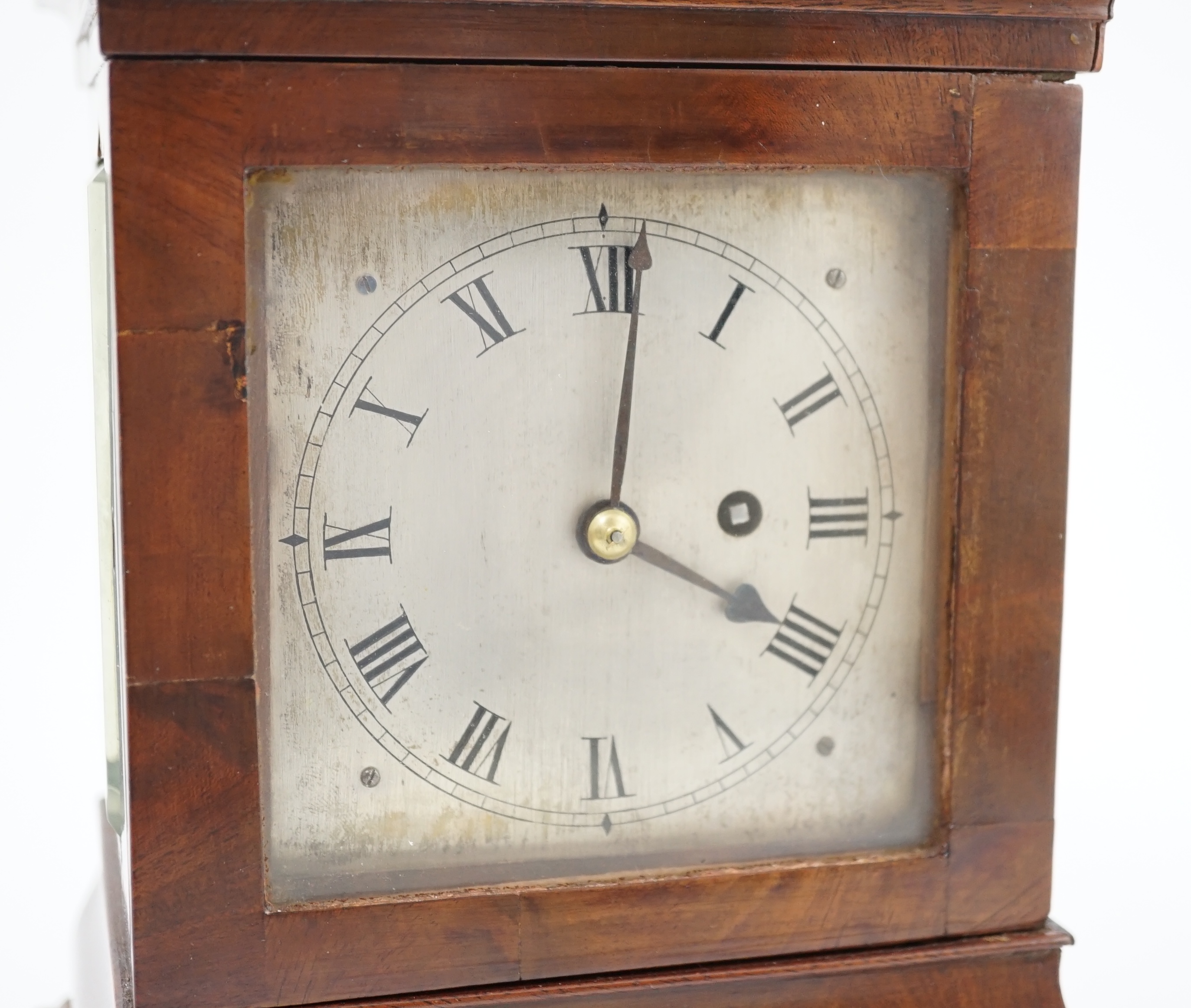 G. Barrell of Woolwich. An early Victorian mahogany cased carriage / mantel timepiece